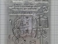 Christmas post animal stamp & die set