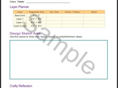 Free Card Layering Worksheet
