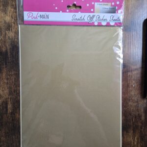 Pink and Main scratch off sticker sheets