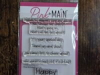 Pink and Main Clear Photopolymer Stamp Set - KSue Birthday 03