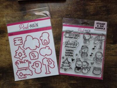 Pink & Main Snow Pals Stamp & Coordinating Die Bundle